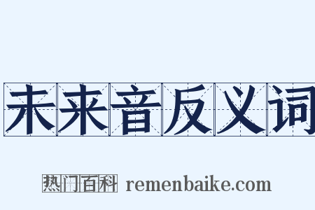 未来音反义词是什么意思的图片